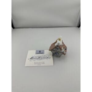 Vintage LLADRO #06335 "Welcome Home" Porcelain Bird House Ornament 1996 Boxed